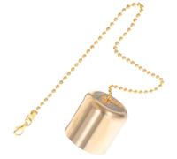 WEKADRIN Brass Candle Snuffer Extinguisher with Chain Wick Snuffing Tool for Control Candle and Oil Lamp Accessory Robust Solid Brass Construction for Use