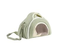 WEKADRIN Breathable Small Animal Carrier Bag for Hamster Sugar Glider Rat Guinea Pig with Anti-lost Security Portable Shoulder Pet Travel Pouch for Outdoor Adventures and City Walks
