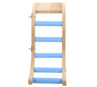 WEKADRIN Budgerigar Climbing Ladder -resistant Parrot Cage Ladder for Birds with Claw Grinding Function Interactive Exercise and Beak Conditioning Accessory for Parakeets Lovebirds