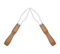 WEKADRIN Button Hook Assist Tool for One-Hand Buttoning with Wooden Handle 2pcs Easy to Use Quick Efficiency Device for Seniors and Disability in Factory Bulk Production and Professional