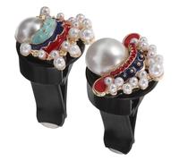 WEKADRIN Car Air Vent Clips Aromatherapy Diffuser with Peking Opera Mask Design Seasonal Scent Pad Swap Easy Install Auto Vents Vintage Style Freshener Ornament for Vehicle Interior