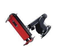 WEKADRIN Car Tablet Rack and Sun Visor Phone Holder Suction Cup, Adjustable Car Phone Support Stand for Smartphones and Tablets, Red, Compatible Office Desk Use and Vehicle Mounting