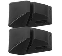 WEKADRIN Car Windshield Parking Permit Holder 2pcs with Adhesive Tape, Plastic Dashboard Ticket and Card Clip Organizer for Vehicle Interior, Black Windscreen Document Storage Accessories