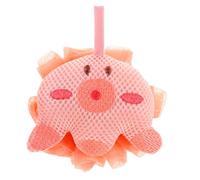 WEKADRIN Cartoon Octopus Shower Loofah Soft Bath Sponge Exfoliating Scrubber for Back Neck Shoulders Odorless Animal Design Bathroom Accessories