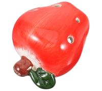 WEKADRIN Ceramic 6-hole Ocarina for Boys and Girls and Adults, Medium Size -shaped Musical Instrument in Red, Beginner Friendly for Students and Travel Souvenirs