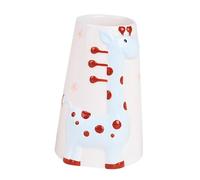 WEKADRIN Ceramic Giraffe Kettle Holder for Small Pets Vertical Water Bottle Stand Safe Odorless for Hamster Hedgehog Decorative Animal Accessory Random Color