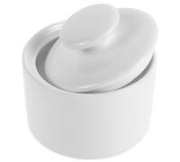 WEKADRIN Ceramic Sugar Bowl Lid 170ml Small Sugar Container Coffee Bar Kitchen Counter Storage Dispenser Jar Decorative White Canister