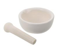 WEKADRIN Chinese Medicine Grinding Jar Spice Grinding Bowl Handheld Food Grinder Nut Grain Crusher Porcelain Spice Grinder Handheld Seasoning Mill White
