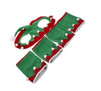 WEKADRIN Christmas Horse Leg Wraps and Elf Hat Set Festive Holiday Costume Accessories Comfortable Fit Full Coverage for Xmas Party Parade Decorations