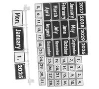 WEKADRIN Classroom Flip Calendar Set with Holder and Date Cards Bulletin Board School Decor for Teachers and Students Educational Manual Calendar for Classroom Organization