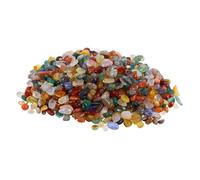 WEKADRIN Colorful Agate Tumbled Stone Pebbles 300g 5-7mm Natural Crystal Quartz Gravel for Aquarium Vase Filler and Home Decoration Healing Crystals