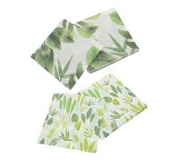 WEKADRIN Colorful Printed Paper Napkins 2pcs Butterfly and Leaf Pattern Disposable Dinner Napkins for Family Gatherings Party Table Decoration 20 Sheets Each Pack