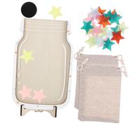 WEKADRIN Colorful Reward Jar with Stars for Boys and Multi Functional Incentive Jar for Behavior Motivation Positive Reinforcement and Classroom Home Reward System