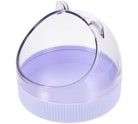 WEKADRIN Compact Acrylic Hamster and Rat Feeding Bowl in Purple Small Size Suitable for Guinea Pig Cages and Small Animals