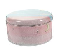 WEKADRIN Cookie Tin with Lid Tinplate Candy Box for Sweets and Gift Packaging Multi Use Cookie Jar with Pattern for Holidays Birthdays and Festive Celebrations