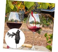 WEKADRIN Creative Deer Head Wine Pourer for Standard Bottles Lifelike Retro Design Non Slip Spout Enhancing Wine Taste Reusable Elegant Liquor Dispenser for Home Bar Parties and Gifts