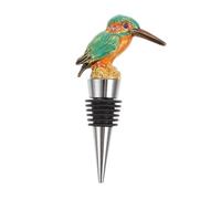 WEKADRIN Creative Kingfisher Enamel Wine Bottle Plug and Airtight Stopper for Wine Preservation