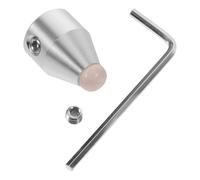 WEKADRIN Crystal Tuning Fork Holder Base 8mm Pink Quartz Meditation Accessory for Frequency Healing Devices and Yoga Fork Feet