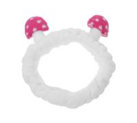 WEKADRIN Cute Mushroom Facial Spa Headband Elastic Skin Care Headwear for Women and Teens Versatile Face Washing Makeup Hair Band for Shower and Daily Use