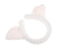 WEKADRIN Cute Plush Sheep Ears Headband for Girls Soft Animal Hairband for Parties Face Washing Everyday Wear Adorable Cartoon Accessory for Festivals Cosplay