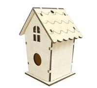 WEKADRIN Delicate Wooden Bird Nesting Box for Pet Swallows and Birds Solid Wood Material with Simple Assembly No Irritating Smell for Outdoors and Small Corners Unique Design