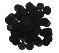 WEKADRIN DIY Hair Accessory Felt Circles 400pcs Black 25mm round Fabric Pads for Hair Clip and Headband Craft Supplies DIY Hairpin Charms for Women and Girls