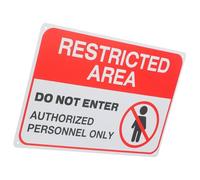 WEKADRIN Do Not Enter Warning Sign Caution Sign for Authorized Personnel Only Security Garden Office Safety Notice Visible Restricted Area Label Indoor Outdoor Use