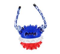 WEKADRIN Dog Chew Toy Interactive Puppy Teeth Cleaning Toy with Cotton Rope Red Blue for Teething Puppies and Small Dogs