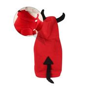 WEKADRIN Dog Clothes Three-dimensional Devil Costume Warm Halloween Pet Coat m Size Puppy Party Apparel
