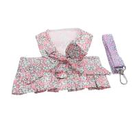 WEKADRIN Dog Dress Harness and Leash Set with Long Training Leash for Dogs and Cats Comfortable Ergonomic Design Decorative Floral Pet Vest for Walking and Outdoor Safety