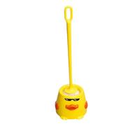 WEKADRIN Duck-shaped Toilet Brush with Long Handle for Household Bathroom Cleaning Soft Bristles for Gentle Thorough Scrubbing Cute Yellow Adds Fun Decorative Touch Brush Holder Accessory