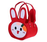 WEKADRIN Easter Bunny Candy Pouch Bag Adorable Tote for Sweets Packing for Festival Decoration Storage Bright Design for Sharing with Friends