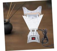 WEKADRIN Electric Incense Burner Arabian Style Vintage Metal Censer Plug-in for Home Office Yoga Uk Plug Acv Decorative Electric Bakhoor Burner