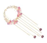 WEKADRIN Elegant Flower Tassel Hair Clip for Women Stylish Bun Holder Ponytail Accessory for Thin Hair Adds Charm and Grace to Any Outfit