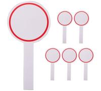 WEKADRIN Erasable Scoreboard 6Pcs Foam 10X20Cm Single-Sided Handheld Paddles for Auction and Judging