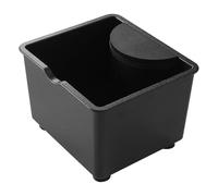 WEKADRIN Espresso Coffee Knock Box Black with Removable Bar Mini Coffee Grounds Collection Bucket for Home and Office Use Space-saving for Coffee Counter