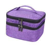 WEKADRIN Essential Oil Carrier Bag Nail Polish Storage Large Capacity Oxford Travel Case Zipper