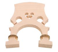 WEKADRIN European Maple Wood Adjustable Cello Bridge 3/4 Size with Brass Screws, Tall and Low Foot Bridge Musical Instrument Accessory for Cello Replacement and Performance Enhancement