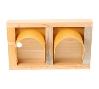 WEKADRIN European Style Pigeon Loft Door Double Wooden Cage Entrance Gate for Racing Supplies Bird Cage Accessory Suitable for Racing Pigeons and Breeding Use