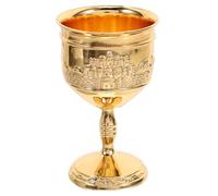 WEKADRIN European Zinc Alloy Wine Goblet Multi Function Household Liquor Cup Vintage Style for Party Bar Home Restaurant and Family Gathering Metal European Liquor Glass