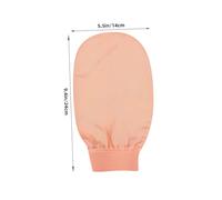 WEKADRIN Exfoliating Bath Glove Pink Silk Shower Mitts Gentle Dead Skin Scrubbing Body Scrubber for Face and Body Spa-like Facial Massage and Smooth Skin Care