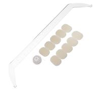 WEKADRIN Eyebrow Tattooing Aid Ruler Curved Acrylic Brow Measuring Shaper Tool for Balance Symmetry Manual Brow Stencils Shaping Kit Ink Mapping Line for Makeup Tattooing