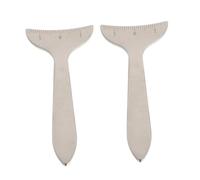 WEKADRIN Eyelid Measuring Ruler Set of 2 Stainless Steel Eye Socket Gauge Precision Measurement Tool for Eyeliner and Eyebrow Mapping for Makeup Artists and Beauty Enthusiasts