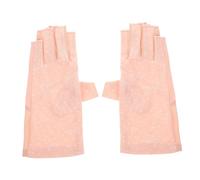 WEKADRIN Fingerless Manicure Gloves UV Hand Protector Nail Art Finger Cover Stretchy Breathable Half Finger Gloves for Women Salon Use