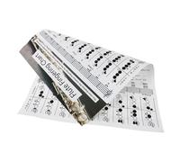 WEKADRIN Flute Chord Learning Guide Coated Music Chord Poster Reference Chart for Beginners Classroom Study and Practice Aid