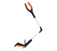 WEKADRIN Foldable Litter Picker with Rotating Jaws and Comfortable Grip Trigger Use Trash Clamp for Household Cleanup Ergonomic Garbage Pickup Clip for Seniors and Portable Orange Trash