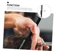 WEKADRIN Foldable Small Pocket Comb with Keyring and Square Mirror for Men Portable Lightweight Beard and Hair Styling Tool Compact Folding Comb for Travel and Everyday Use