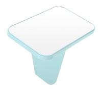 WEKADRIN Folding Desktop Makeup Mirror Portable HD Tabletop Vanity Mirror for Home Office Lightweight Plastic and Glass Construction Scandinavian Blue Design