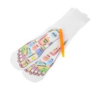 WEKADRIN Foot Massage Socks for Acupressure Reflexology Cotton Socks Pointing Removal Tool for Home Spa