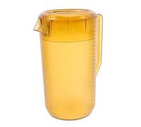 WEKADRIN Frosted Plastic Pitcher with Lid for Drinks Accurate Measurement Scale Matte Finish Cold Water Jug for Juices and Tea Large Capacity Beverage Container for Parties and Family Use